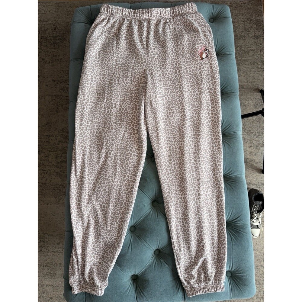 Buc-ee's Jogger Pants Animal Print Elastic Waist Tapered Pull On Women’s L